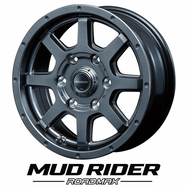 在庫要確認 会社宛  MIDマルカサービス ROADMAX マッドライダー 15×6J 139.7-6穴 +33 ハブ径106.1�o ハイエース NO,4560234979696