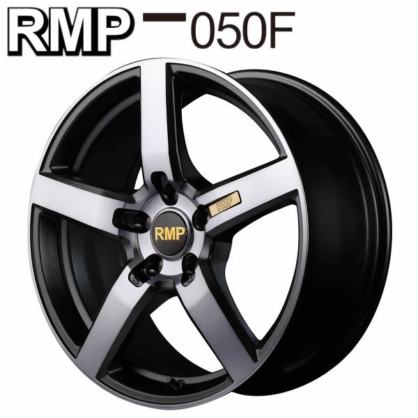 在庫要確認 4本SET 会社宛  MIDマルカサービス RMP 050F 18×8J 114.3-5穴 +42 ガンメタDC/マットスモーククリア NO,4560234992039