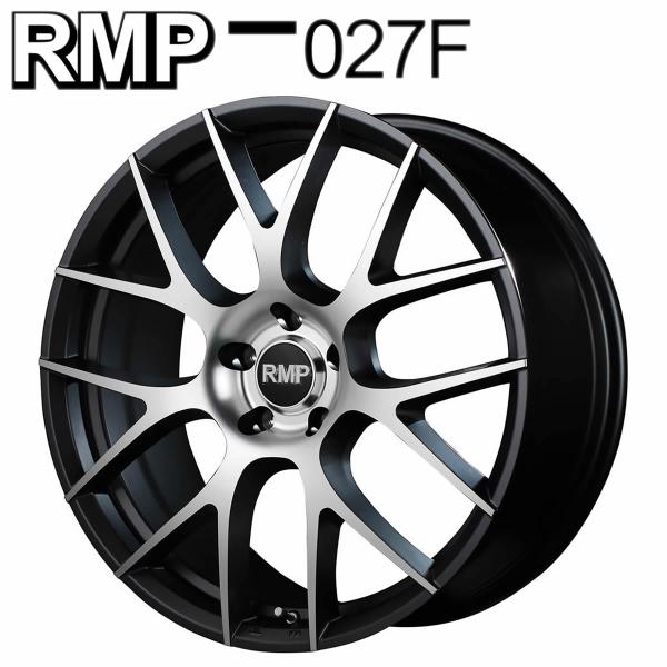 在庫要確認 ４本SET 会社宛  MIDマルカサービス RMP 027F 18×7J 114.3-5穴 +48 セミグロスガンメタ/ポリッシュ NO,4560234996792